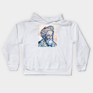 Omar Khayyam Portrait | Omar Khayyam Artwork Kids Hoodie